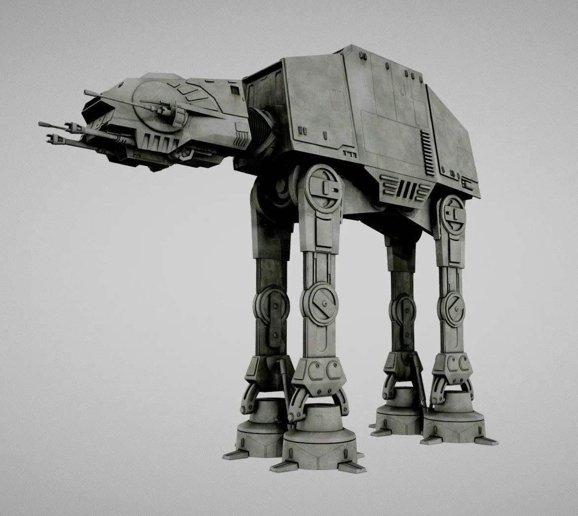 PBR Game 3D Models - Starwars At At Walker