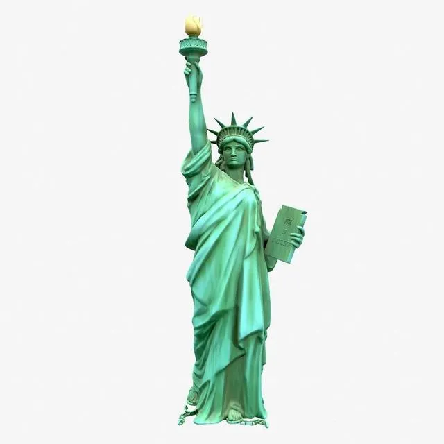 PBR Game 3D Models - Statue Of The Liberty