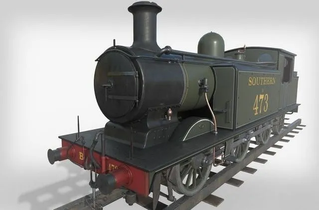 PBR Game 3D Models - Steam Train
