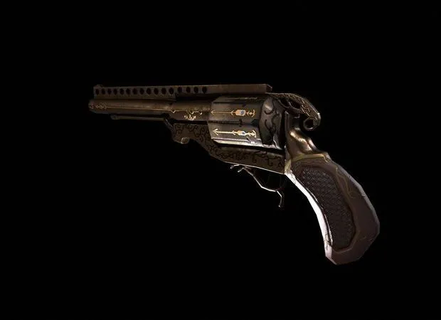 PBR Game 3D Models - Steampunk Gun