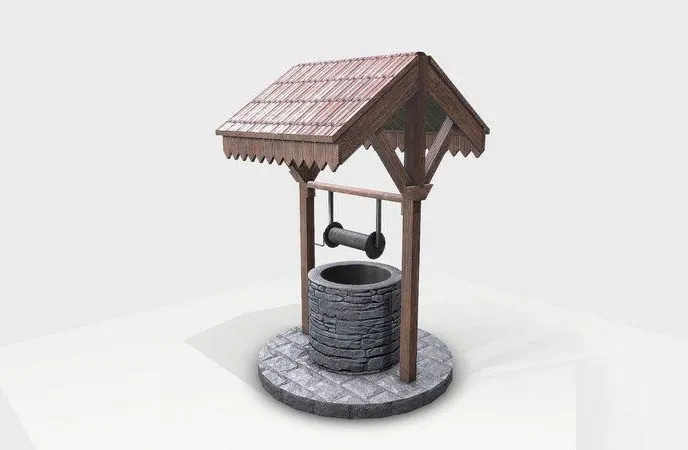 PBR Game 3D Models - Stone Well