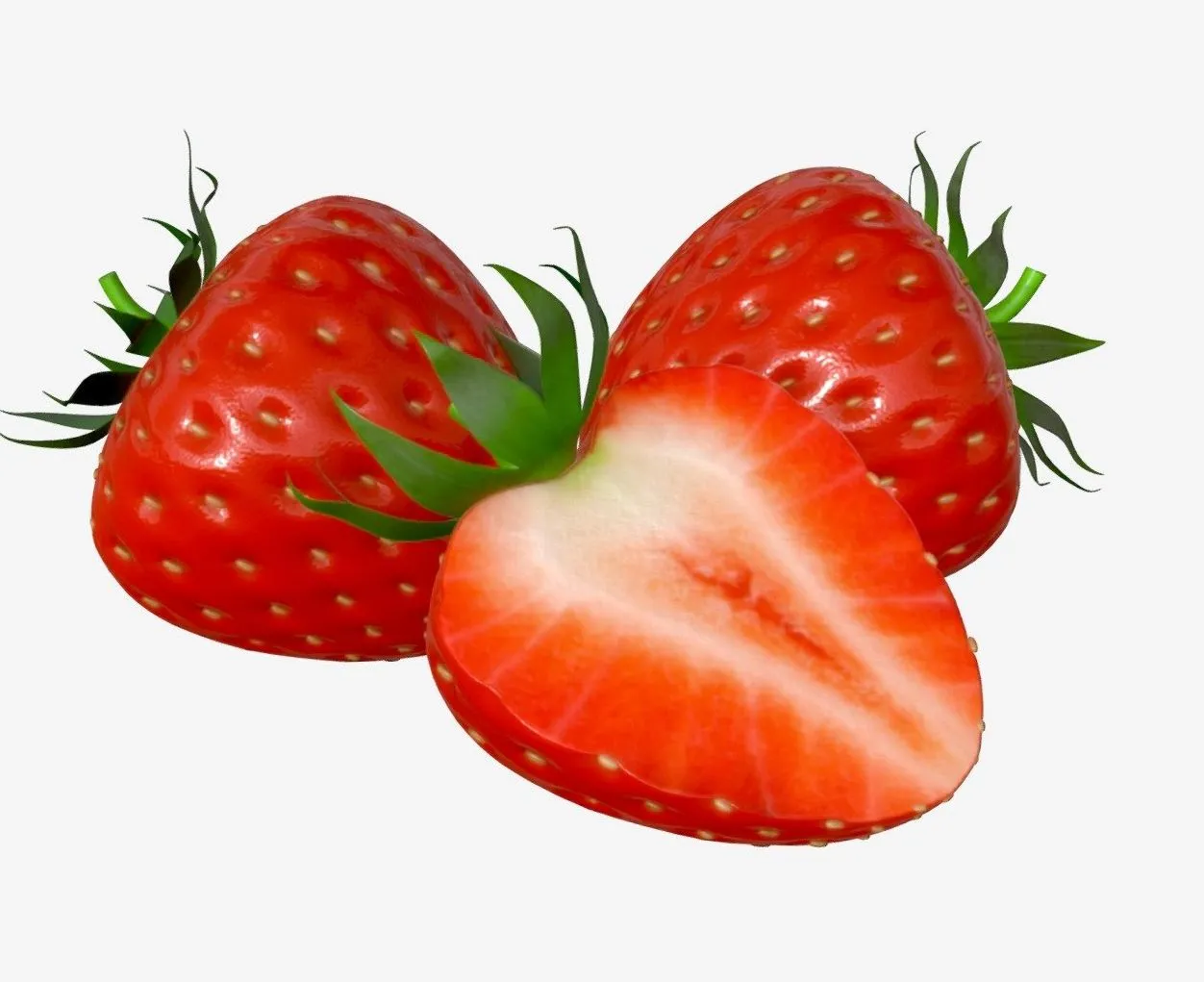 PBR Game 3D Models - Strawberry Comp