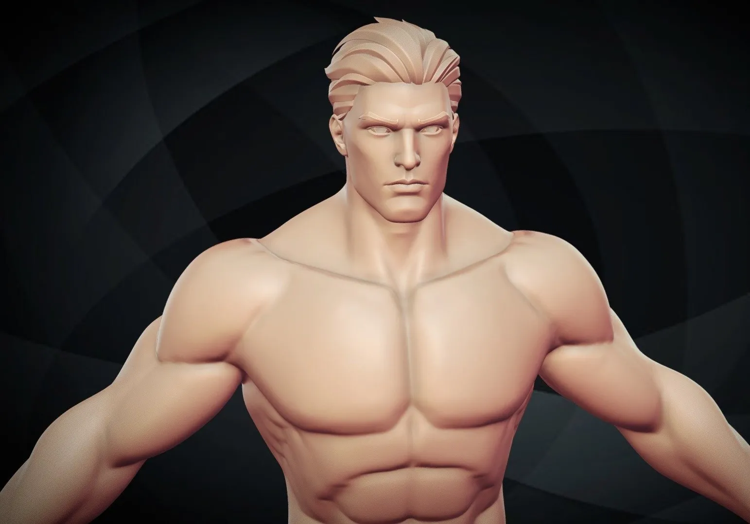 PBR Game 3D Models - Stylized Hero Basemesh Man Zbursh Highpoly