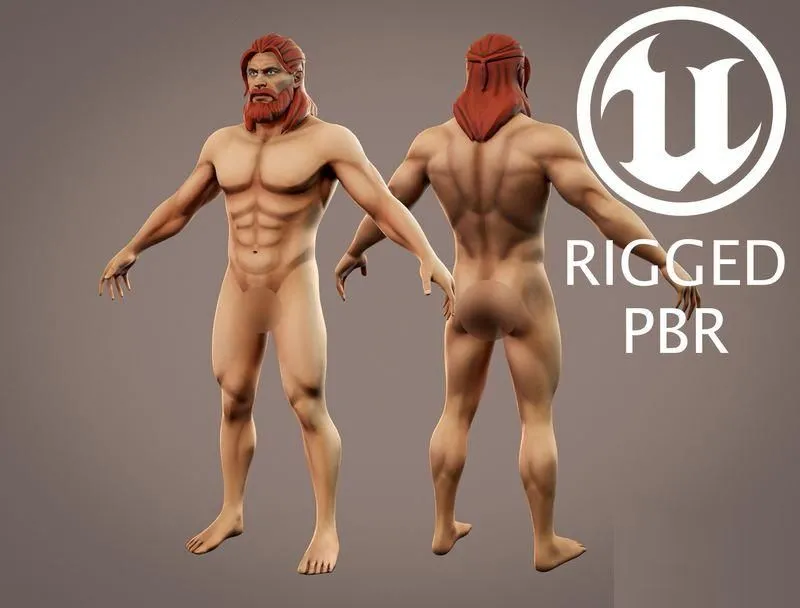 PBR Game 3D Models - Stylized Male