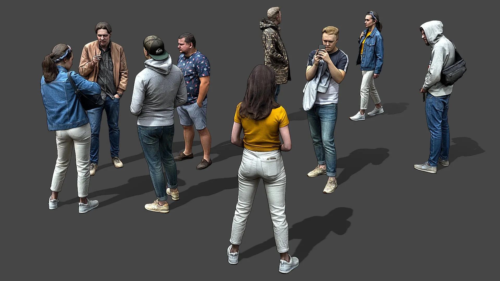 PBR Game 3D Models - Stylized People Pack Vol1