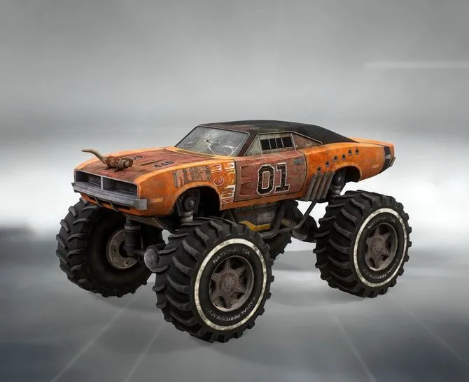 PBR Game 3D Models – Stylized Vehicle