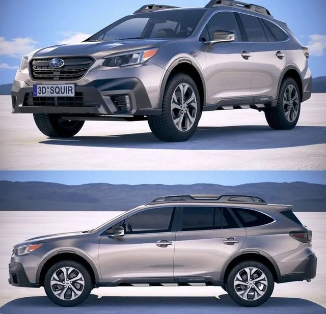 PBR Game 3D Models - Subaru Outback 2020