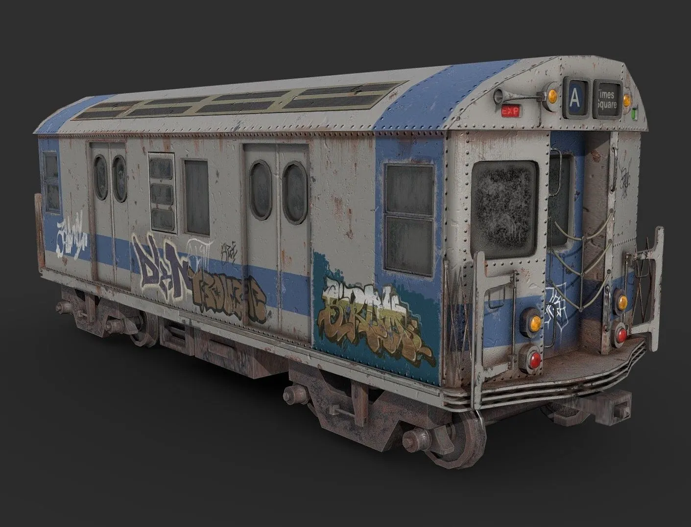 PBR Game 3D Models - Subway Train