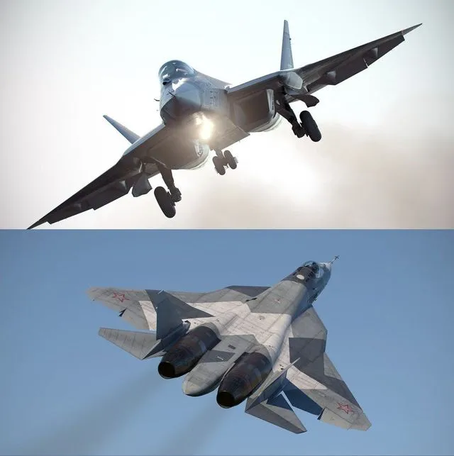 PBR Game 3D Models - Sukhoi SU57 plane