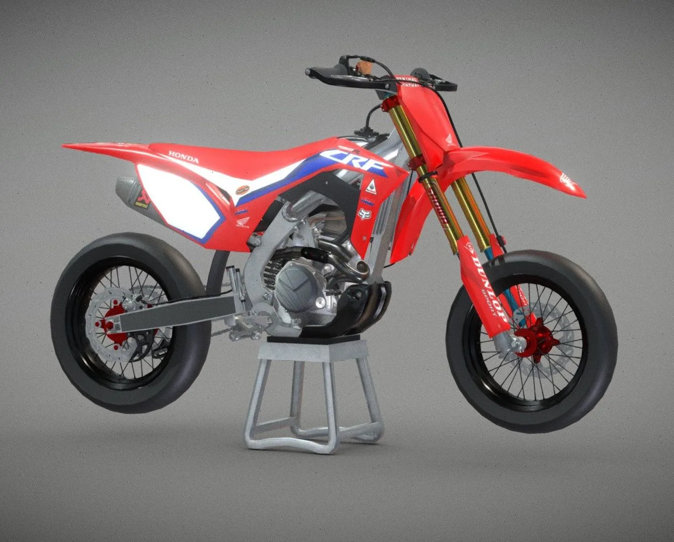 PBR Game 3D Models - Supermoto Bike