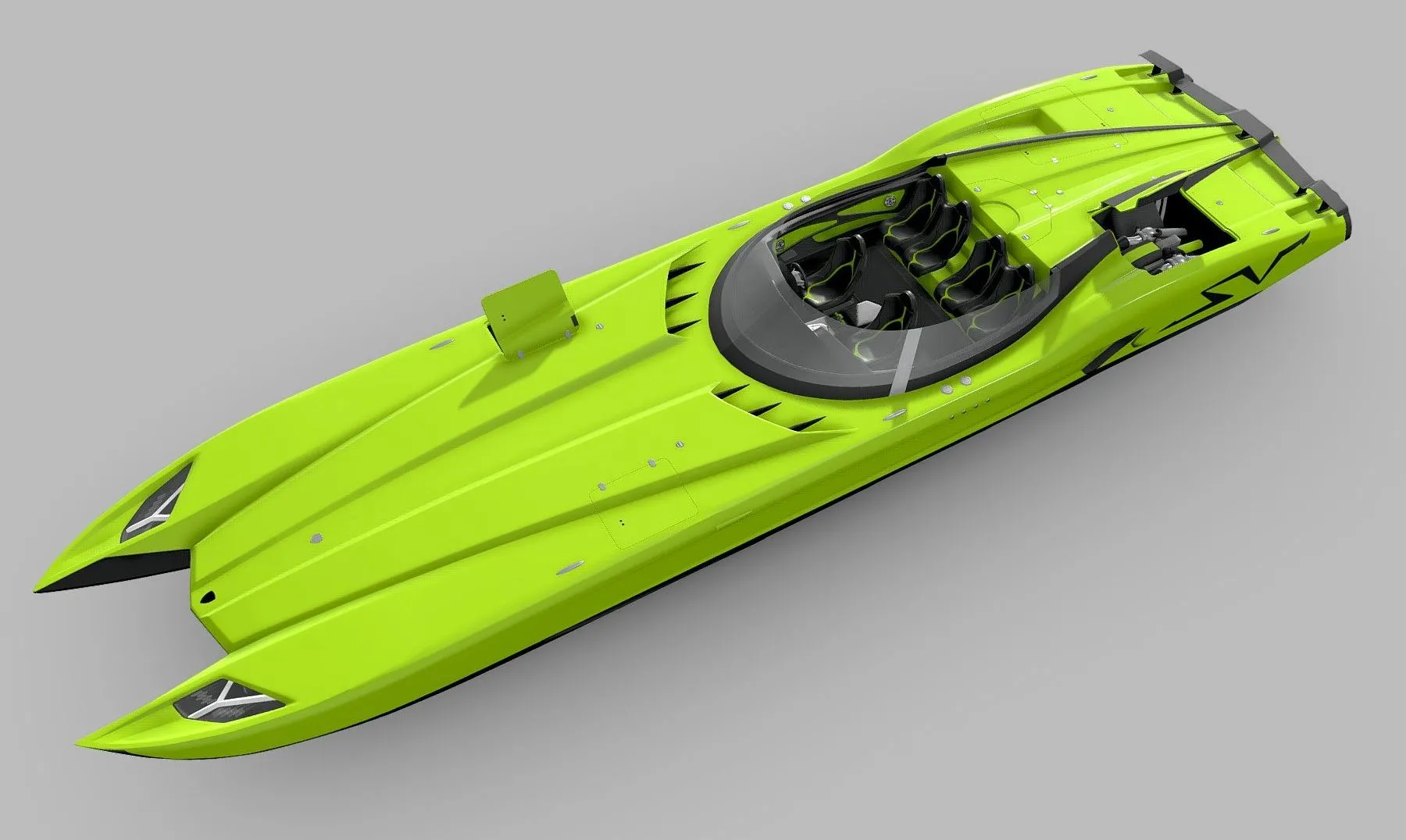 PBR Game 3D Models - Superveloce Speedboat Lamborghini Style