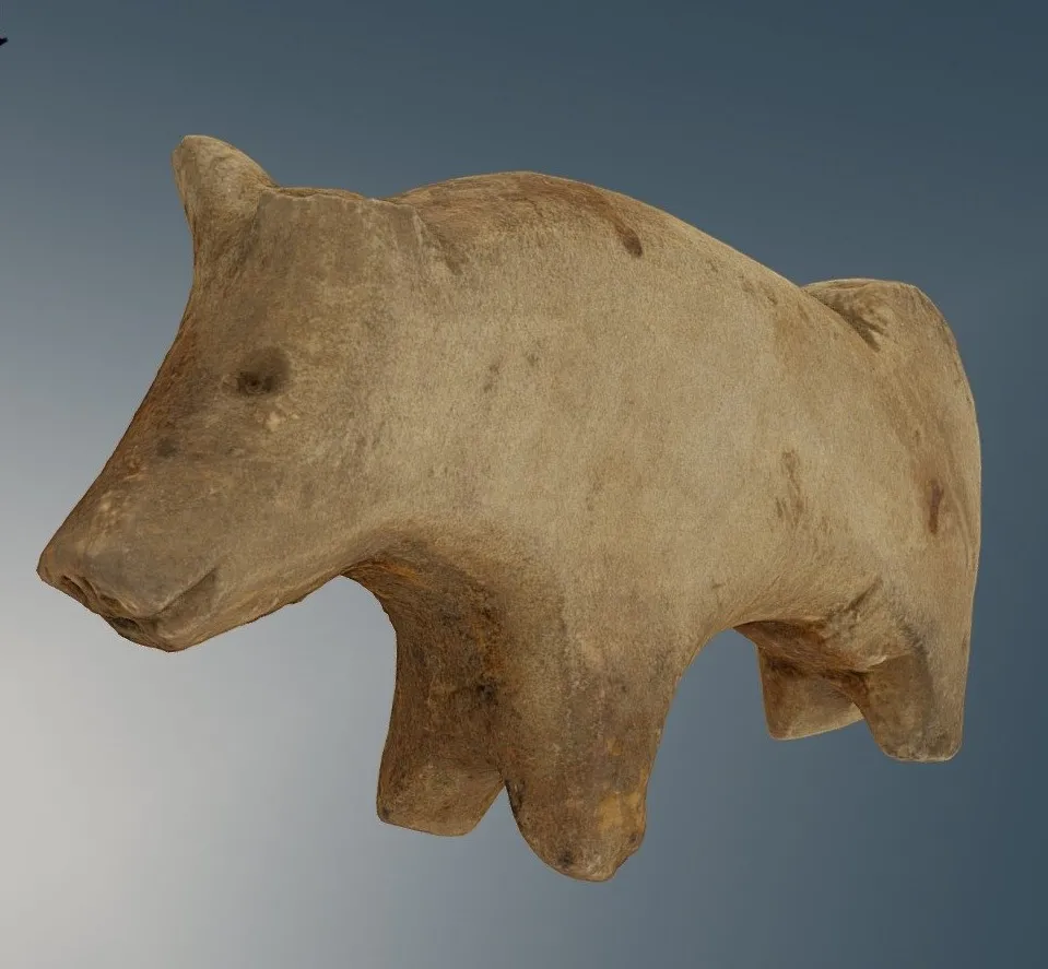 PBR Game 3D Models - Svinbjorn Ea Hundur A Toy Pigbear Or Dog