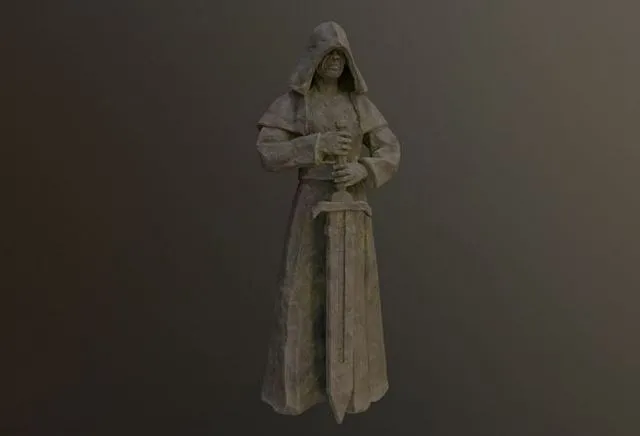 PBR Game 3D Models - Sword Statue