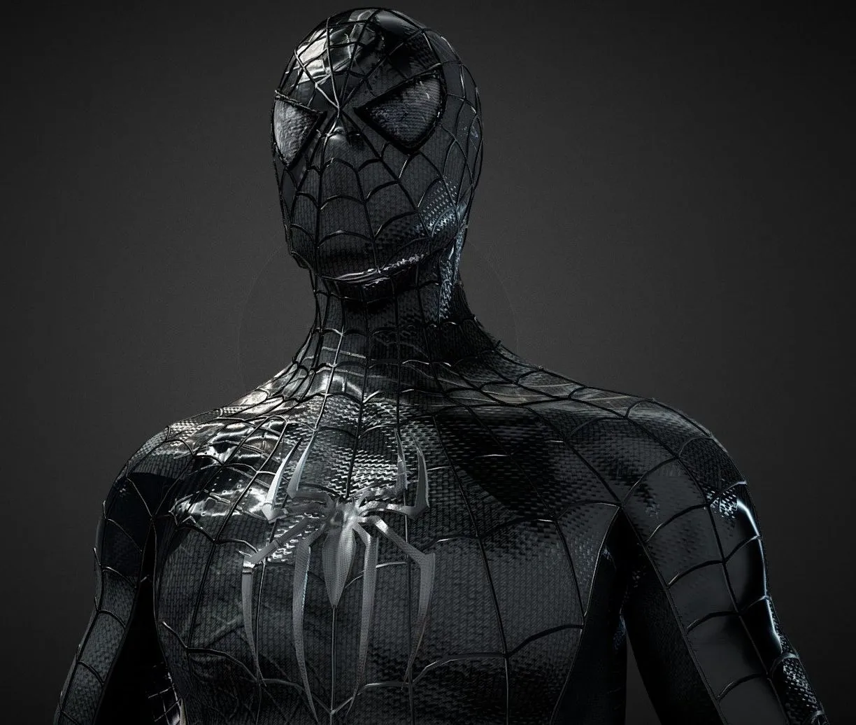 PBR Game 3D Models - Symbiote Spiderman Tobey Maguire