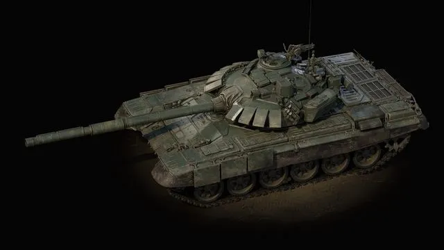 PBR Game 3D Models - T-72b3