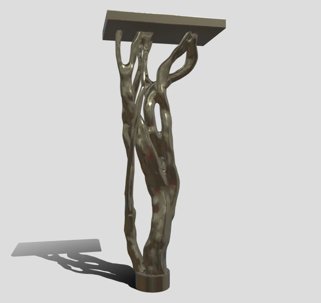 PBR Game 3D Models - Tableleg Test01