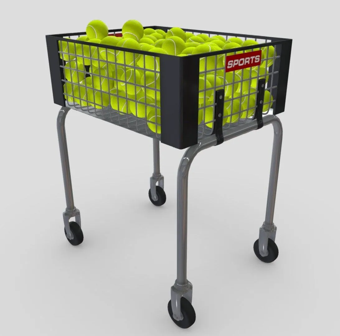 PBR Game 3D Models - Tennisball Basket