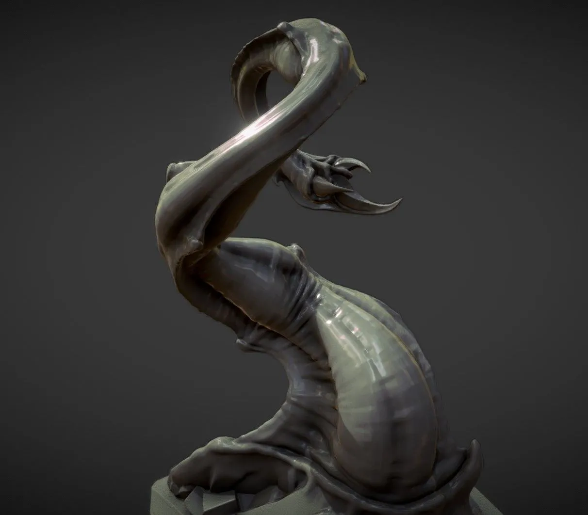 PBR Game 3D Models - Tentacle Organic Modeling Exercise