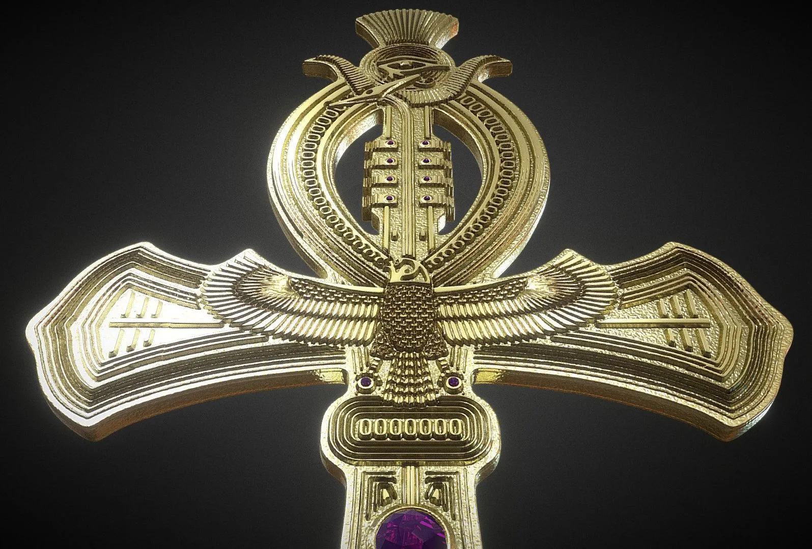 PBR Game 3D Models - The Ankh