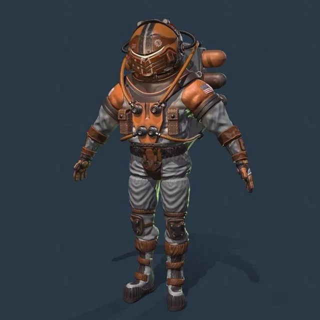 PBR Game 3D Models - The Astronaut