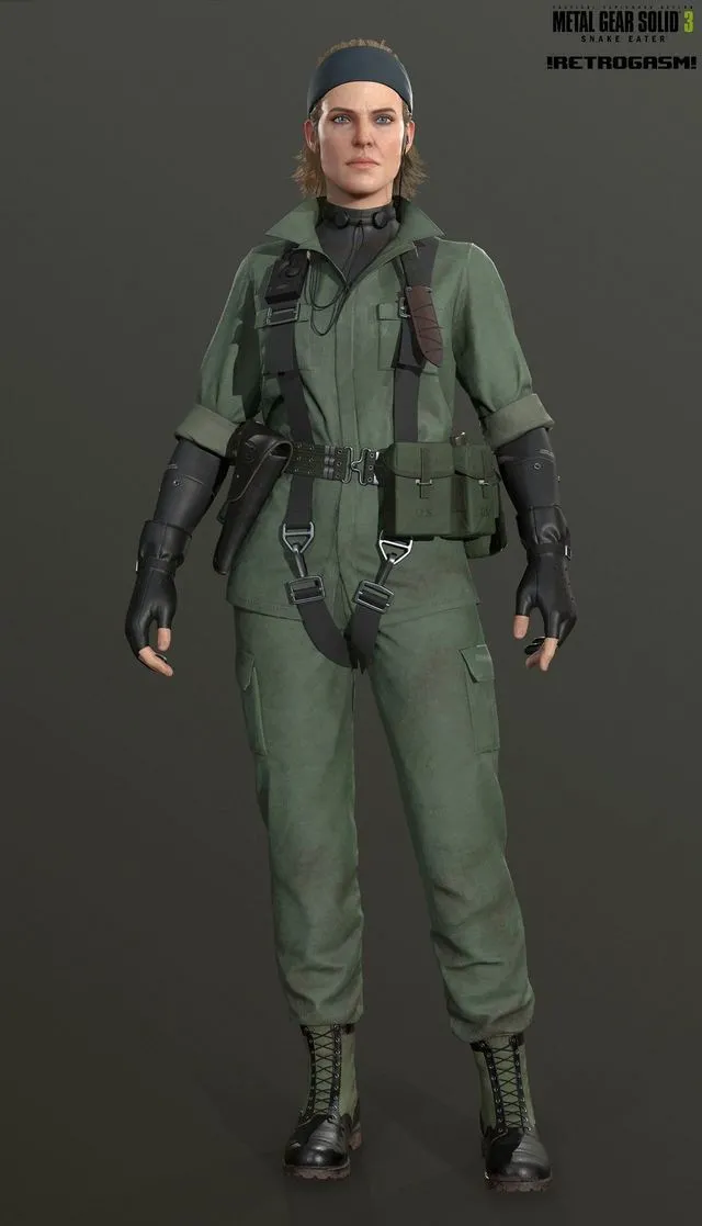 PBR Game 3D Models - The Boss from Metal Gear Solid 3 Snake Eater