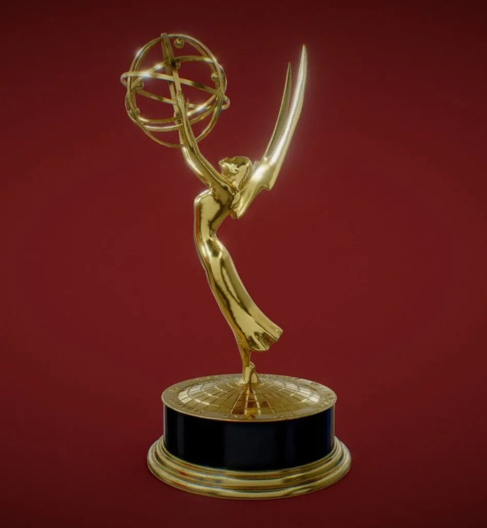 PBR Game 3D Models - The Emmy Awards Statuette Trophy