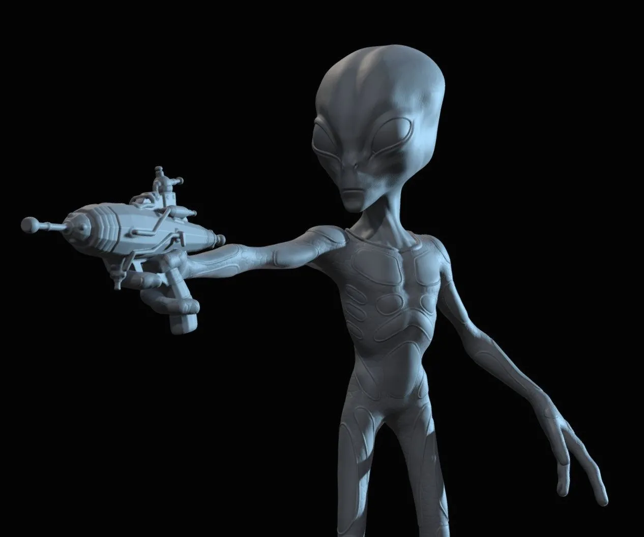 PBR Game 3D Models - The Grey Omsx Ii