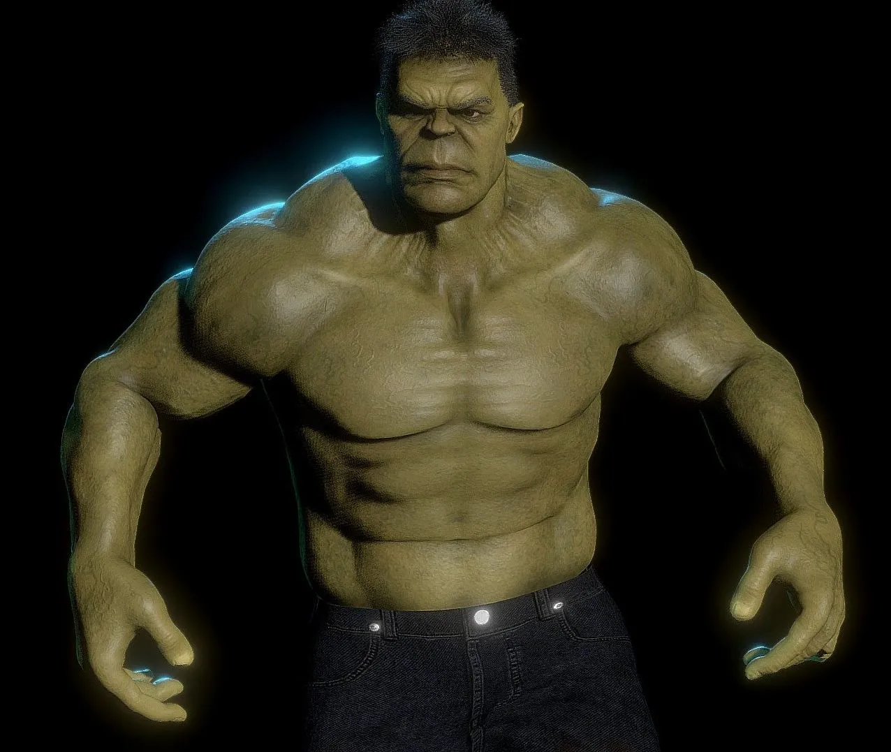 PBR Game 3D Models - The Hulk Avengers Full Bodycinematic Model