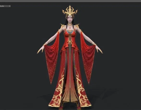 PBR Game 3D Models - The Queen