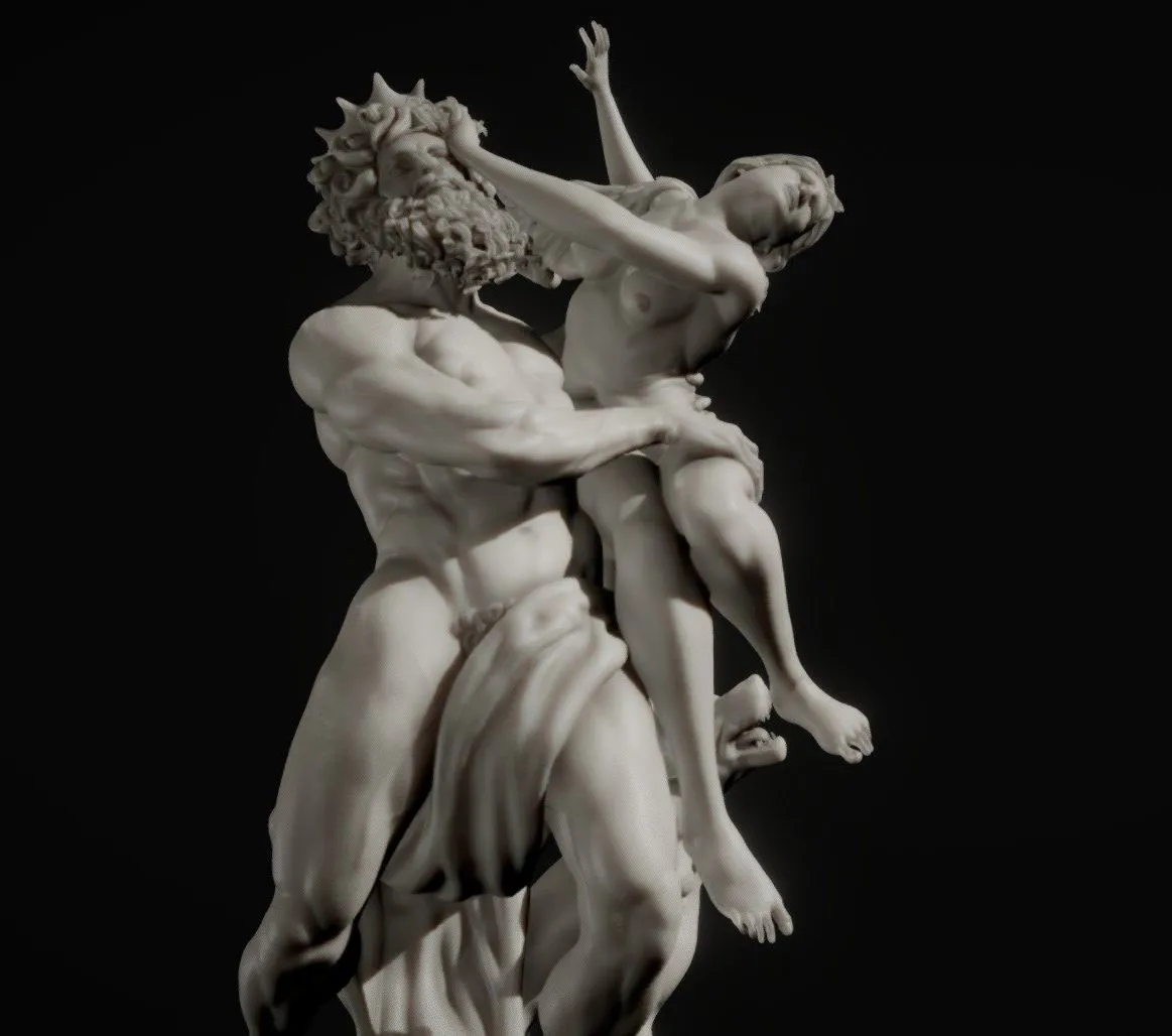 PBR Game 3D Models - The Rape Of Proserpina