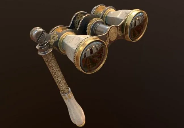 PBR Game 3D Models - Theatral Glasses