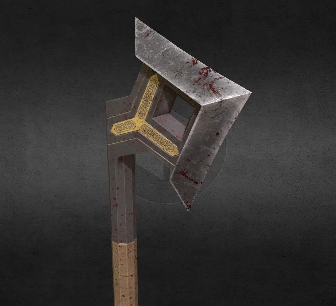 PBR Game 3D Models - Thorins Axe