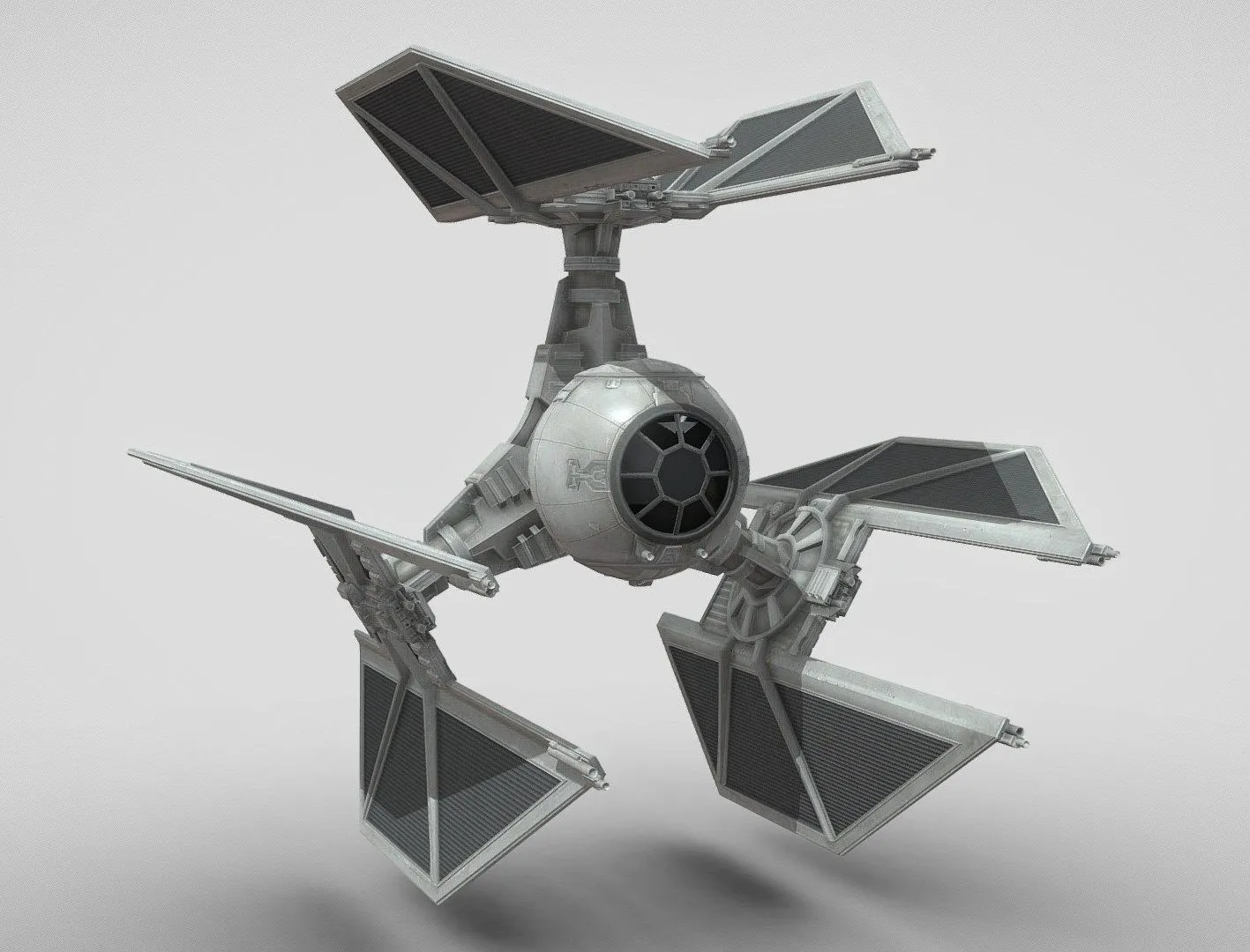 PBR Game 3D Models - Tie Defender