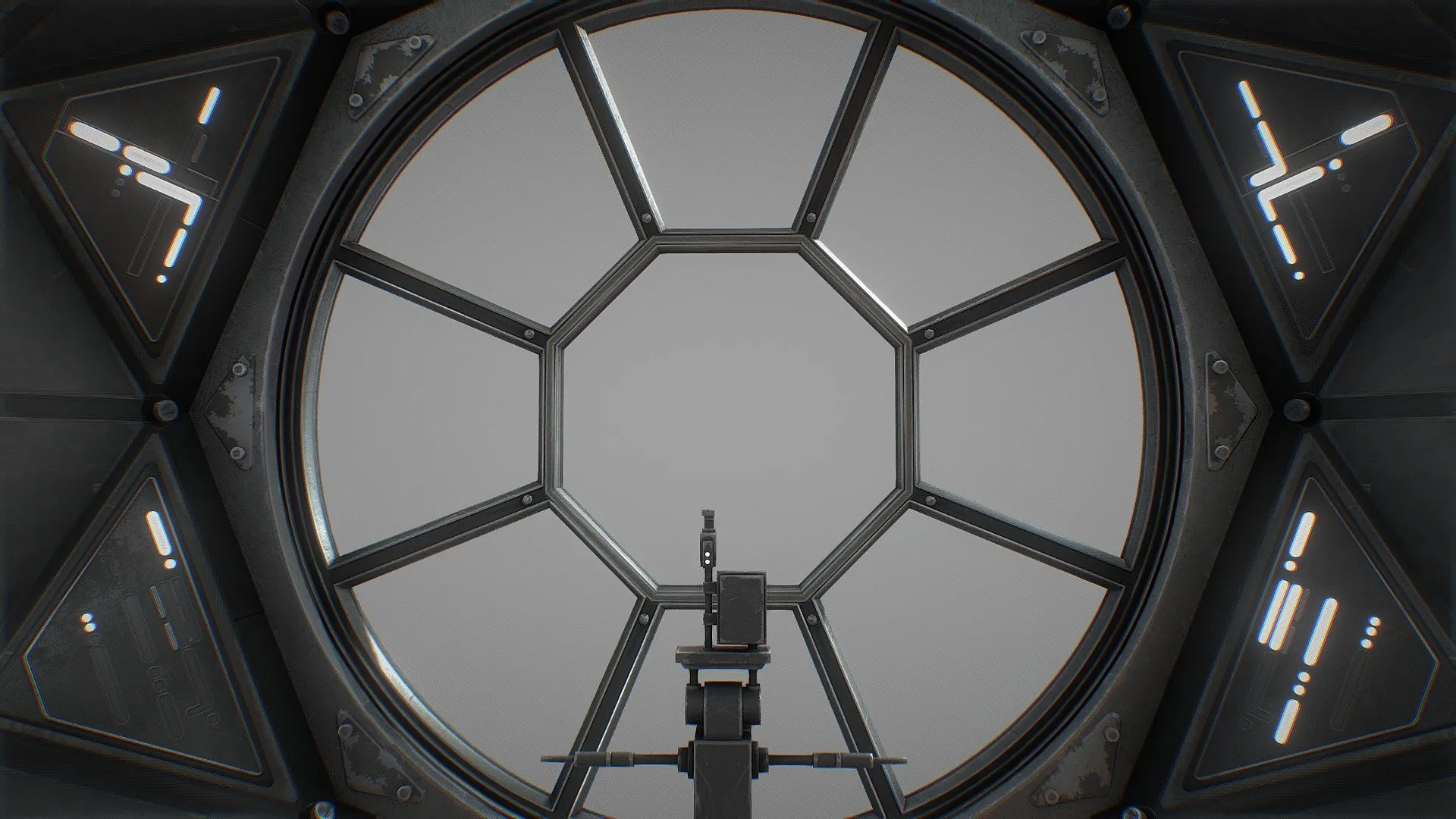 PBR Game 3D Models - Tie Fighter Cockpit