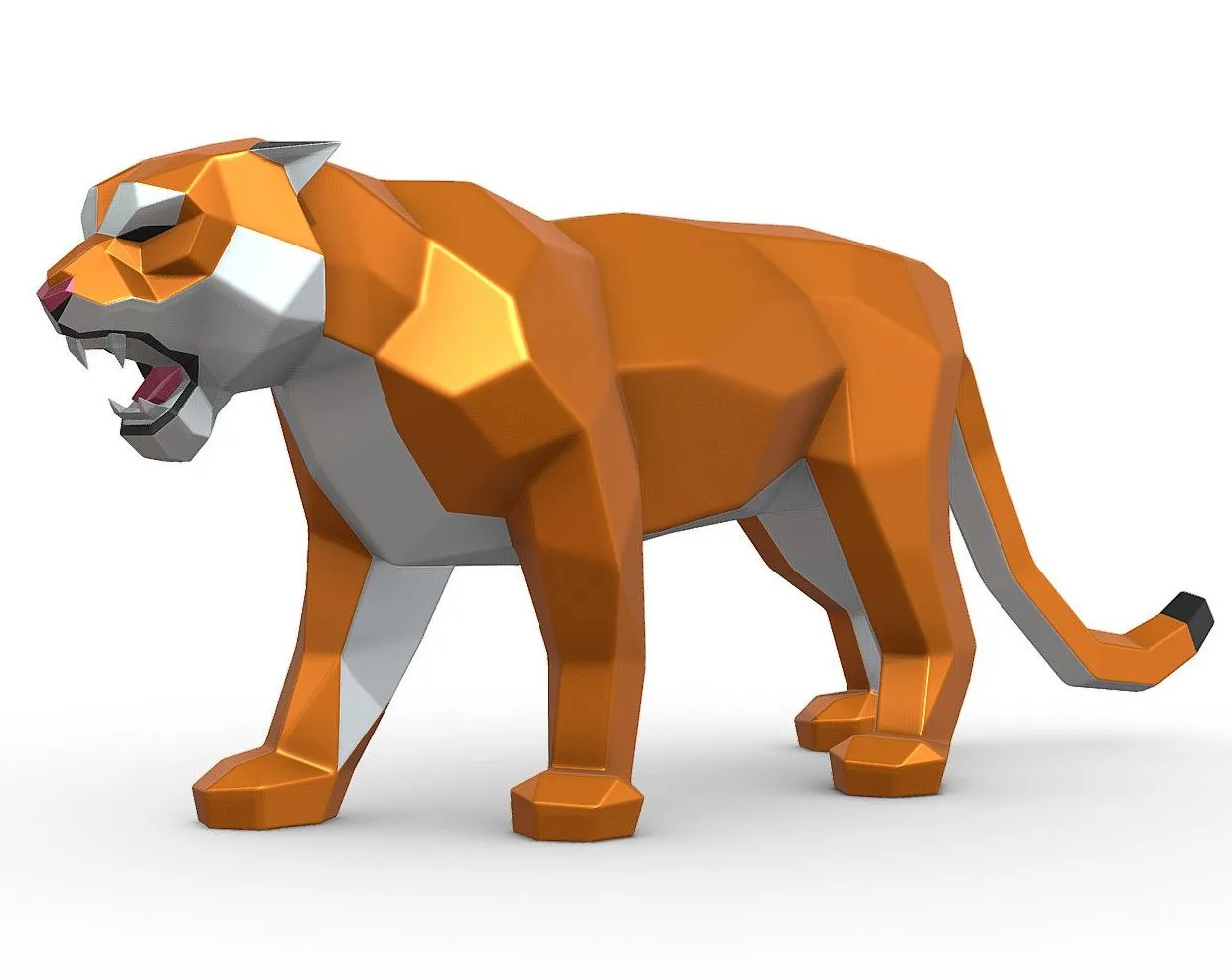 PBR Game 3D Models - Tiger