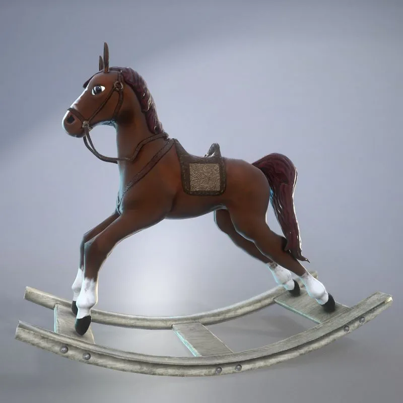 PBR Game 3D Models - Toy Horse