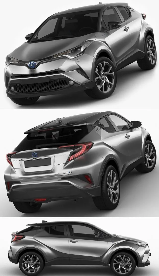PBR Game 3D Models - Toyota C-HR 2017