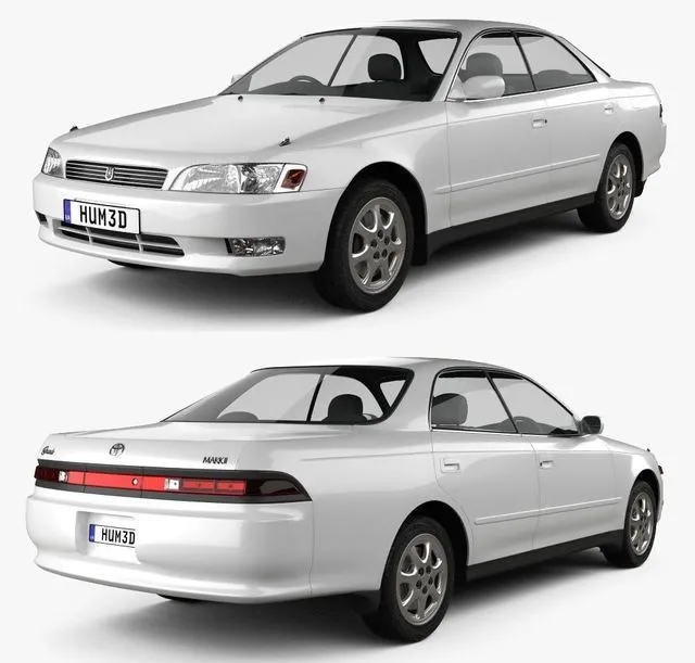 PBR Game 3D Models - Toyota Mark II (X90) 1992