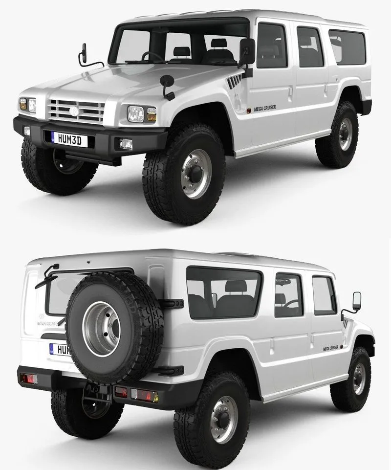 PBR Game 3D Models - Toyota Mega Cruiser 1996