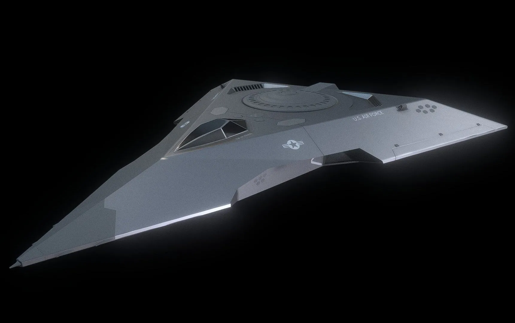 PBR Game 3D Models - Tr 3B Black Manta Omsx