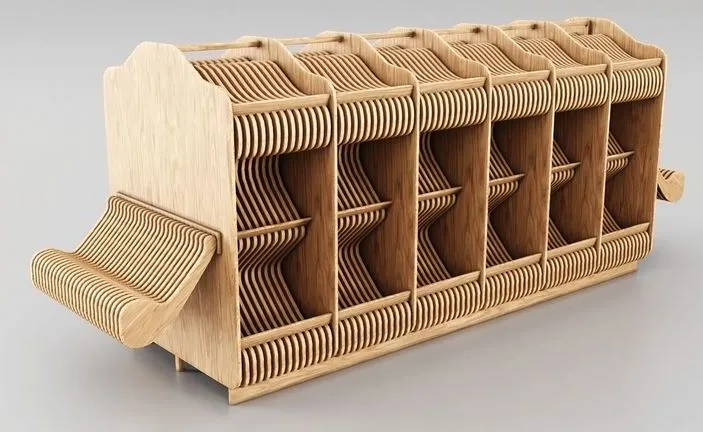 PBR Game 3D Models - Trade Stand Wave