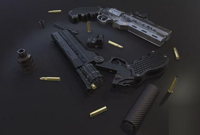 PBR Game 3D Models - Trigun alter version