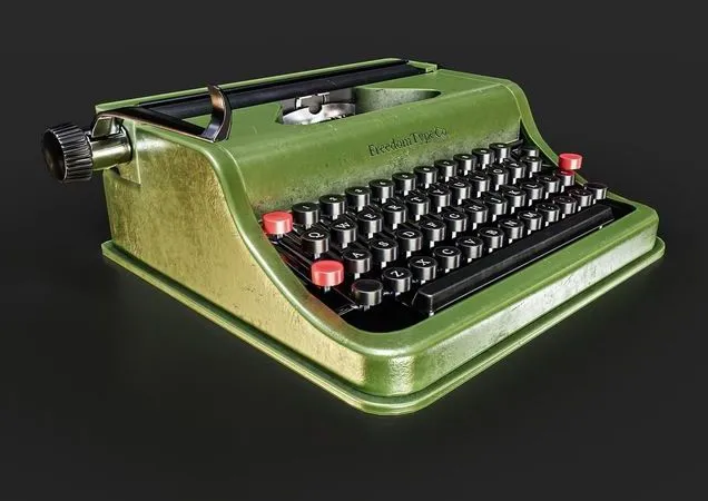 PBR Game 3D Models – Typewriter