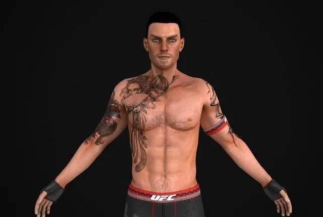 PBR Game 3D Models - UFC Game Fighting Character