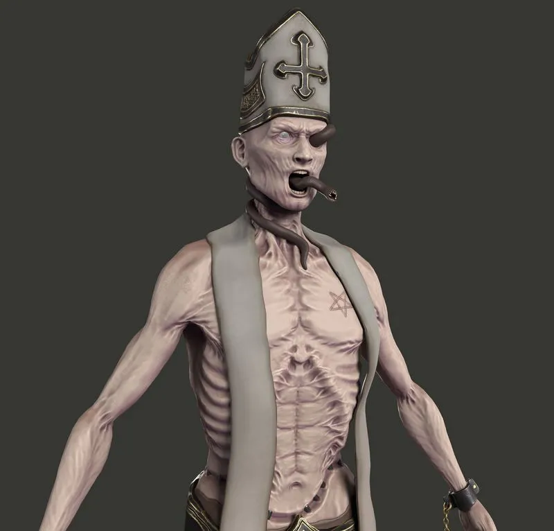 PBR Game 3D Models - Undead Priest
