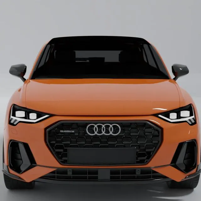 PBR Game 3D Models - Urban vehicle audi Q3 obj file ready for projects