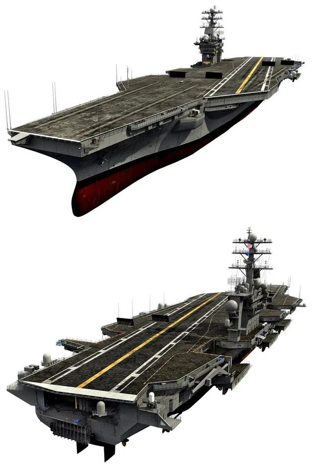 PBR Game 3D Models - USS John C Stennis CVN-74
