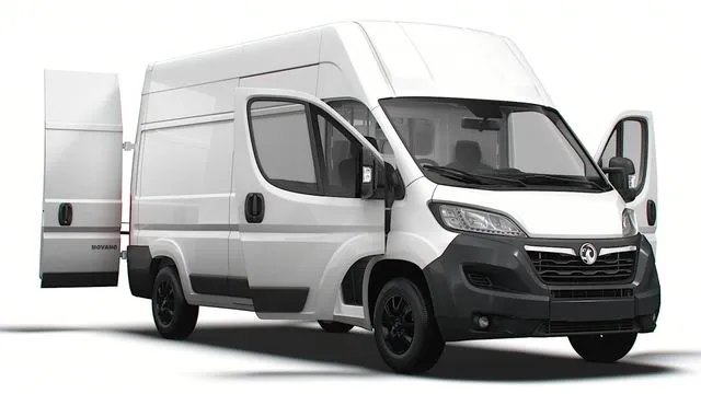 PBR Game 3D Models - Vauxhall Movano Van L3H3 HQ Interior 2023