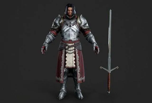 PBR Game 3D Models - Villain prince emperor fighter warrior knight armor