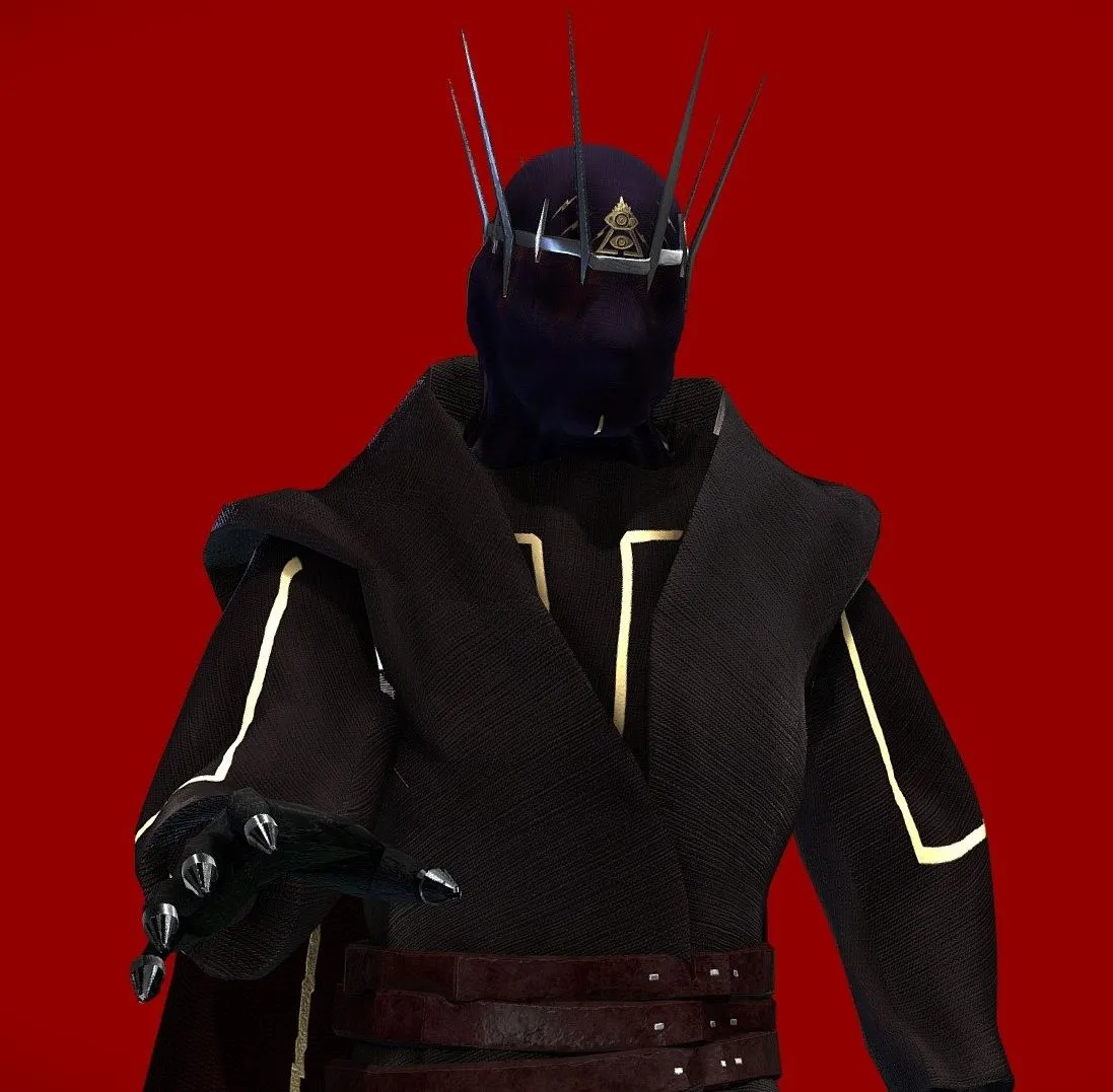 PBR Game 3D Models - Villian Diety